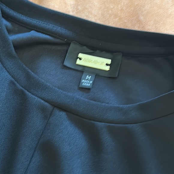 $225 Alexia Admor Black Ricki Midi Quiet Luxury tie Dress women size Medium - Picture 11 of 11